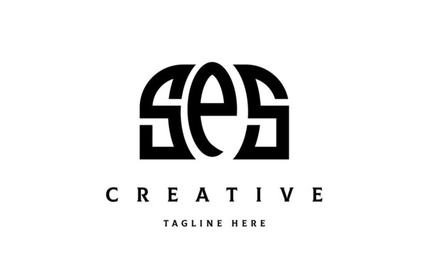 SPS creative three latter logo design	