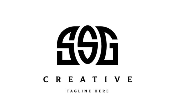 SSG creative three latter logo design	