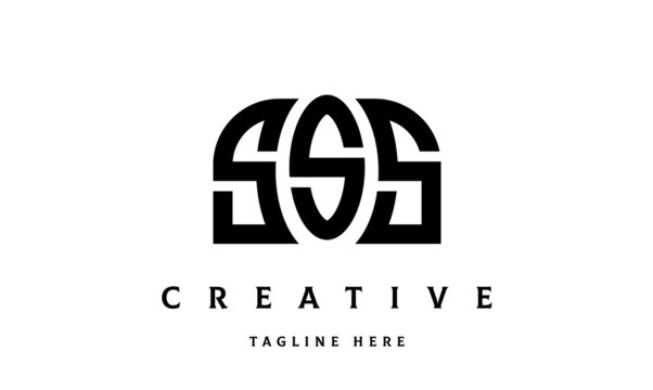 SSS creative three latter logo design	