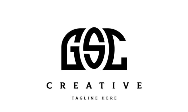GSC creative three latter logo design	