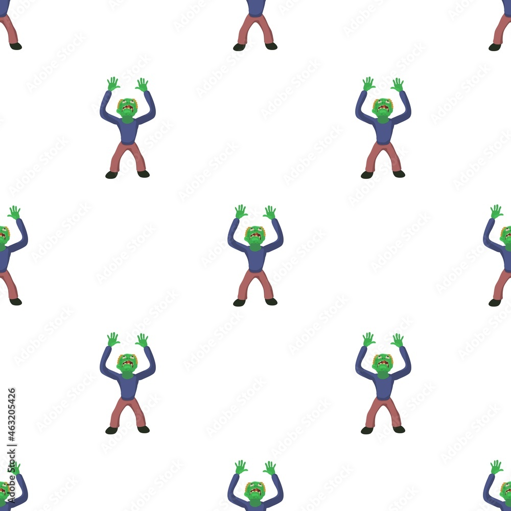 Poster zombie looks up pattern seamless background texture repeat wallpaper geometric vector