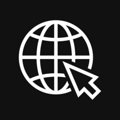 Go to web on grey background