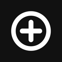 Fototapeta premium Plus icon on grey background