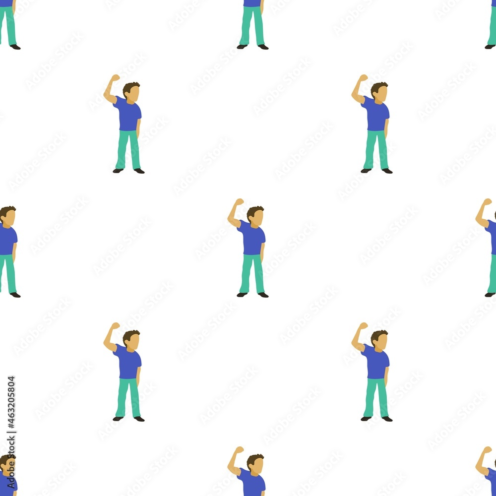 Poster riot of man pattern seamless background texture repeat wallpaper geometric vector