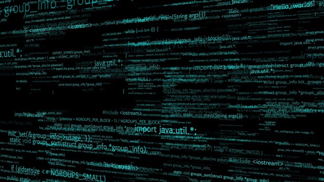 Visionary programming and coding of future software . 3D rendering computer graphic .