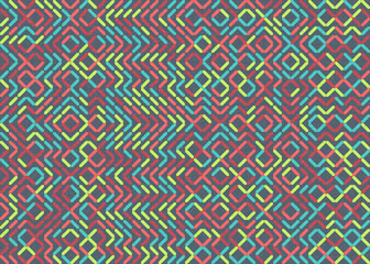 Abstract Geometric Pattern generative computational art illustration