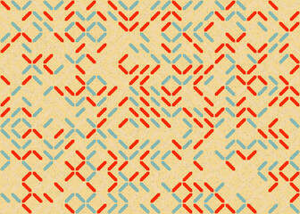 Abstract Geometric Pattern generative computational art illustration