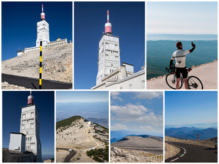 collage de la station météo au sommet du Mont-Ventoux	