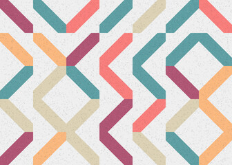 Abstract Geometric Pattern generative computational art illustration