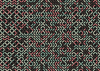 Abstract Geometric Pattern generative computational art illustration