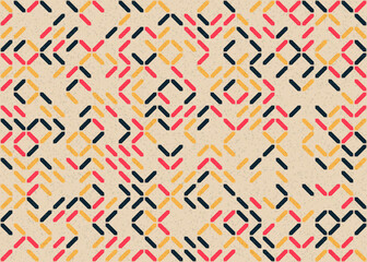 Abstract Geometric Pattern generative computational art illustration