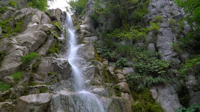 Waterfall Pljackovac, Vlasic mountain, Bosnia and Herzegovina - (4K)