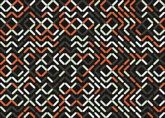 Abstract Geometric Pattern generative computational art illustration