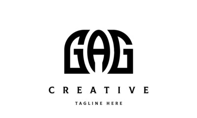 GAG creative three latter logo design	