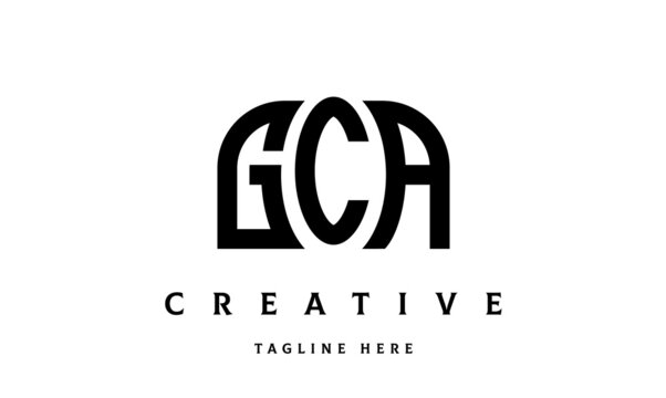 GCA creative three latter logo design	