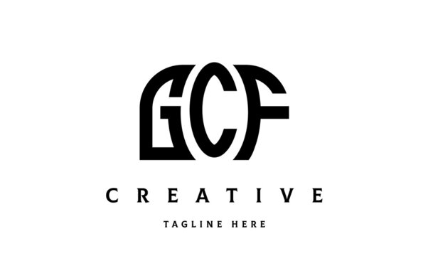 GCF creative three latter logo design	