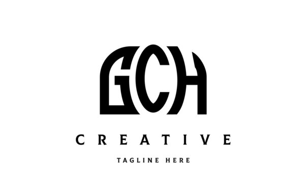 GCH creative three latter logo design	