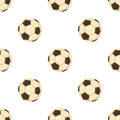 Football ball pattern seamless background texture repeat wallpaper geometric vector