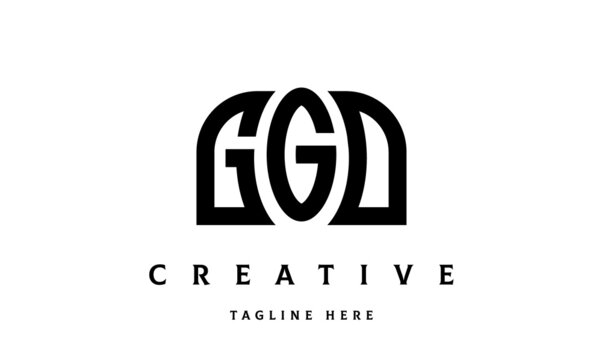 GGD creative three latter logo design	