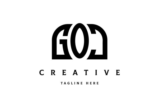 GOJ creative three latter logo design	
