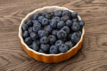 Ripe sweet tasty blueberries heap