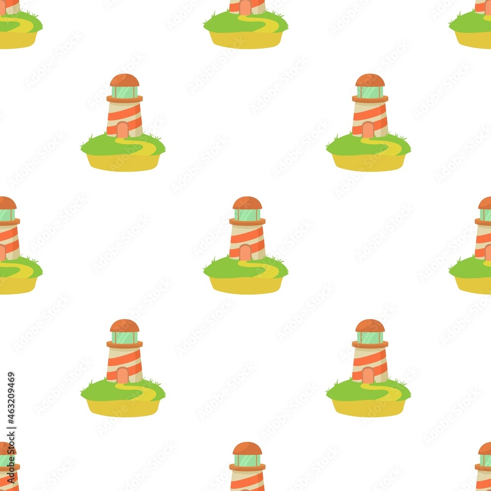Poster lighthouse pattern seamless background texture repeat wallpaper geometric vector