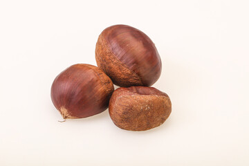 Organic natural sweet Chestnut heap
