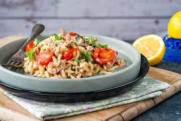 Tuna and orzo