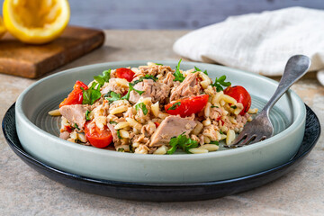 Tuna and orzo