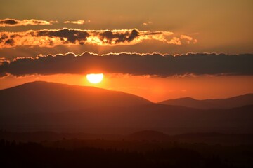 sunshine in the mountains
