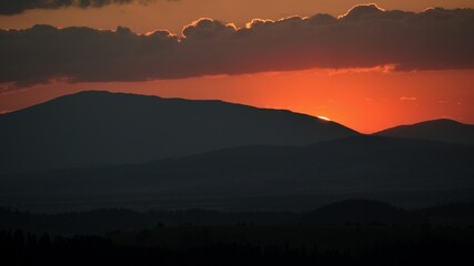 sunshine in the mountains