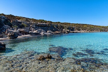 Obraz premium Die Blaue Lagune im Akamas Nationalpark in der Region Paphos auf Zypern 