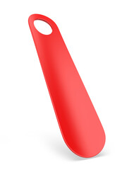 Blank Plastic Shoe Horn mockup template, 3d render illustration.