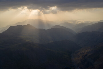 Fototapeta premium clouds over the mountains