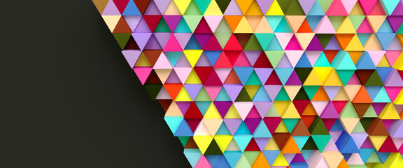 The texture of the volumetric multi-colored triangles. For smartphone.