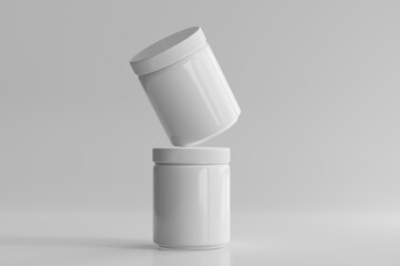 Plastic Cosmetic Jar