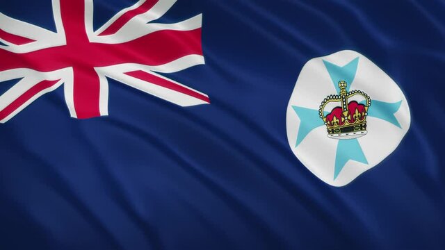 Queensland - Waving Flag Video Background
