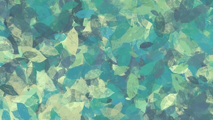 Abstract background painting art with green leaves paint brush for presentation, website, halloween poster, wall decoration, or t-shirt design.