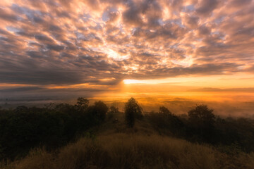 Morning mist sea, Mon Saen Suk
A new viewpoint in Pong District Can see the district of Pong 180 degrees in the morning, see the sea of ​​fog cool sunset At night, watch the stars.