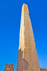 The obelisk of Pharoah Thutmose I, Karnak Temple Complex, Egypt