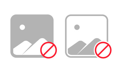 No image icon. Picture prohibited. No photo available. Missing image 