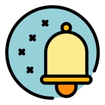 recommend clip art: Bell notification interface icon. Outline Bell notification interface vector icon color flat isolated