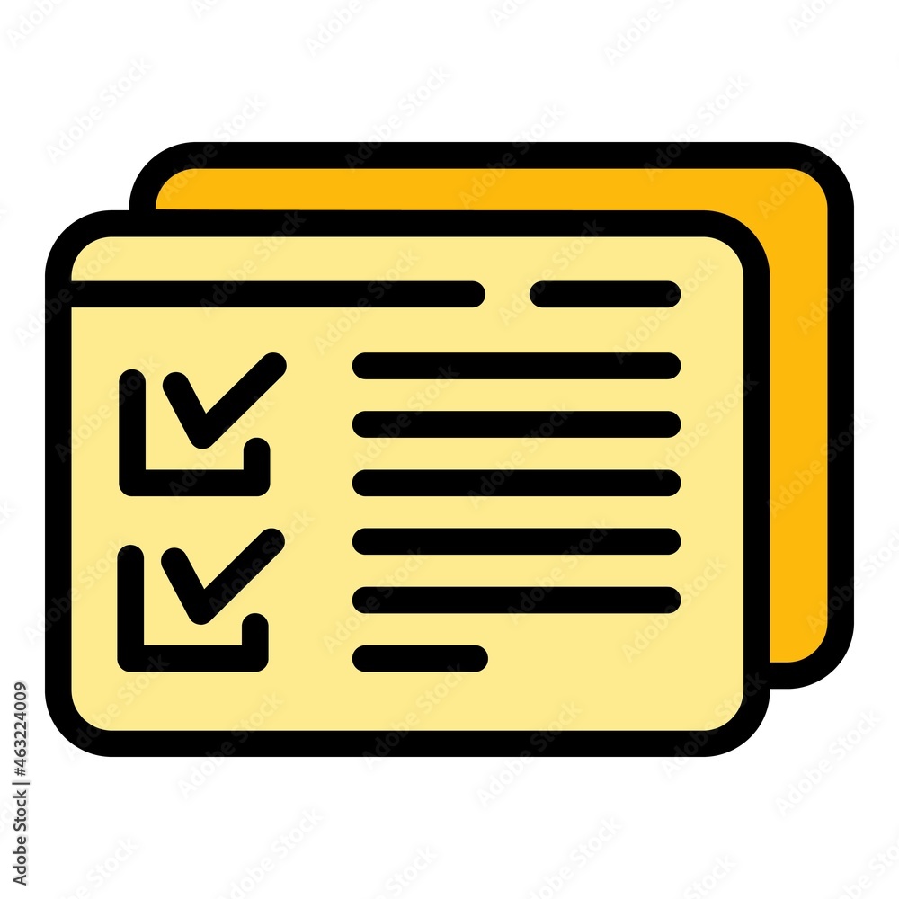 Aufkleber approved site interface icon. outline approved site interface vector icon color flat isolated