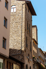 Fototapeta na wymiar Medieval architecture of Florence, Tuscany, Italy