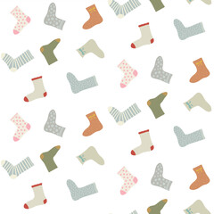 Socks design seamless pattern 