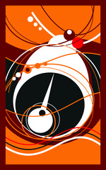 Christmas bell - abstract illustration