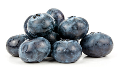 blueberry berry on white background