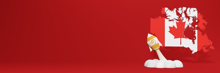 Bitcoin Cash cryptocurrency rising chart in Canada for website content