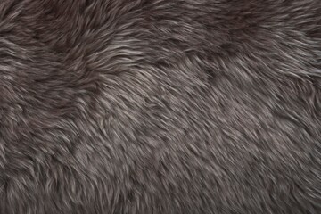 Texture of Brown Sheepskin Wool.