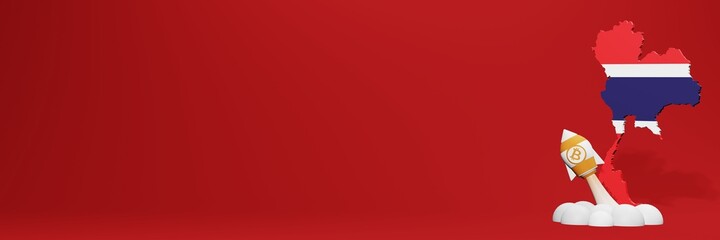 Bitcoin Cash cryptocurrency rising chart in Thailand for website content